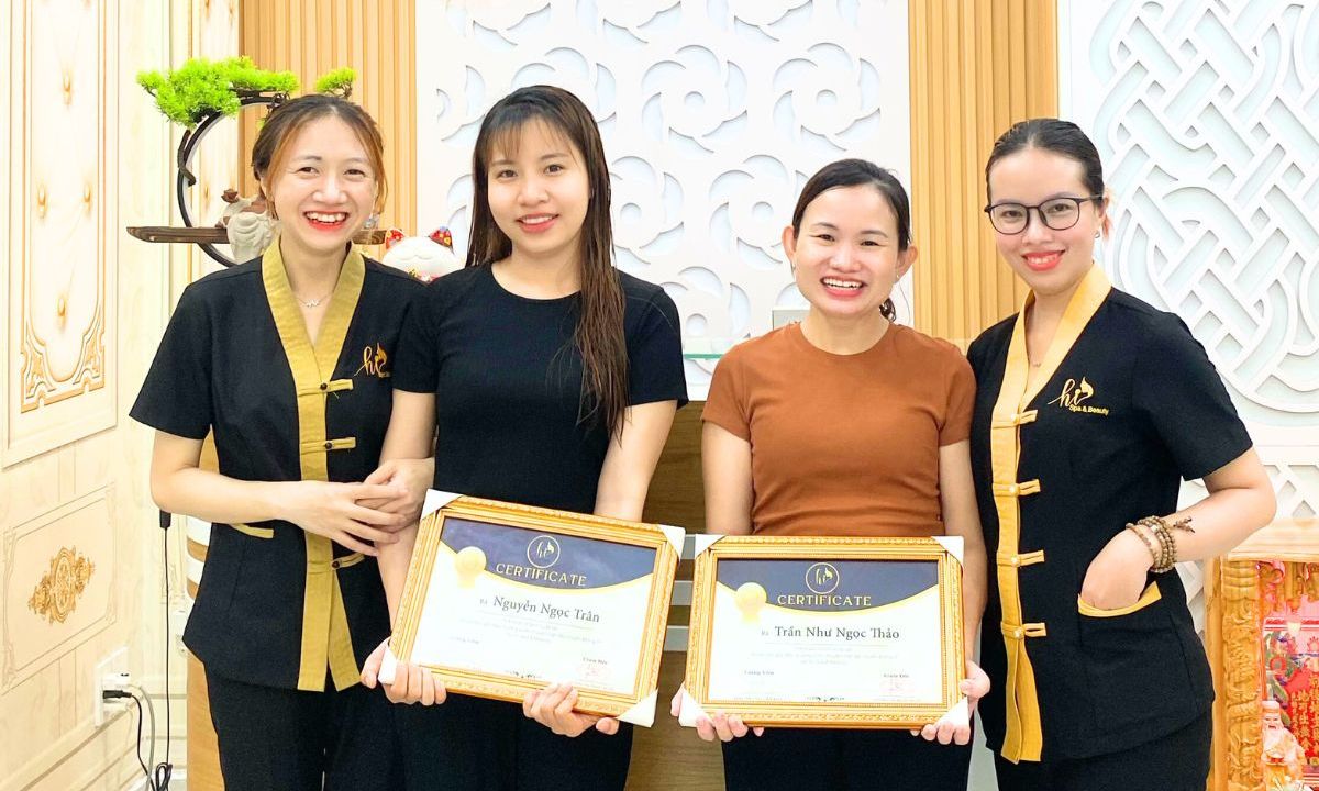 Được nhận chứng chỉ hoàn thành khóa học Hi Spa