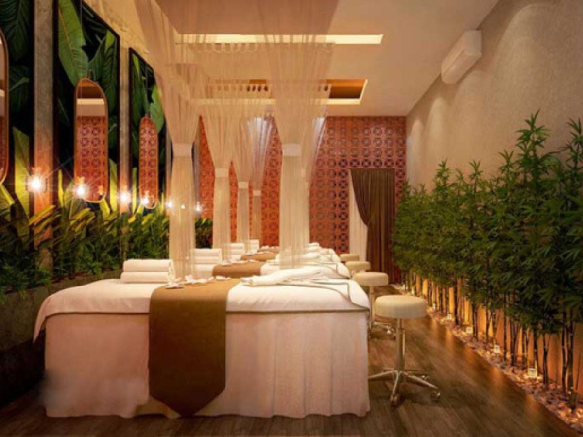 Decor Spa gội đầu dưỡng sinh theo phong cách tân cổ điển bắt mắt