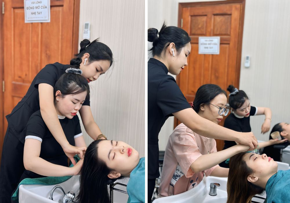 Quy trình gội đầu dưỡng sinh chuẩn