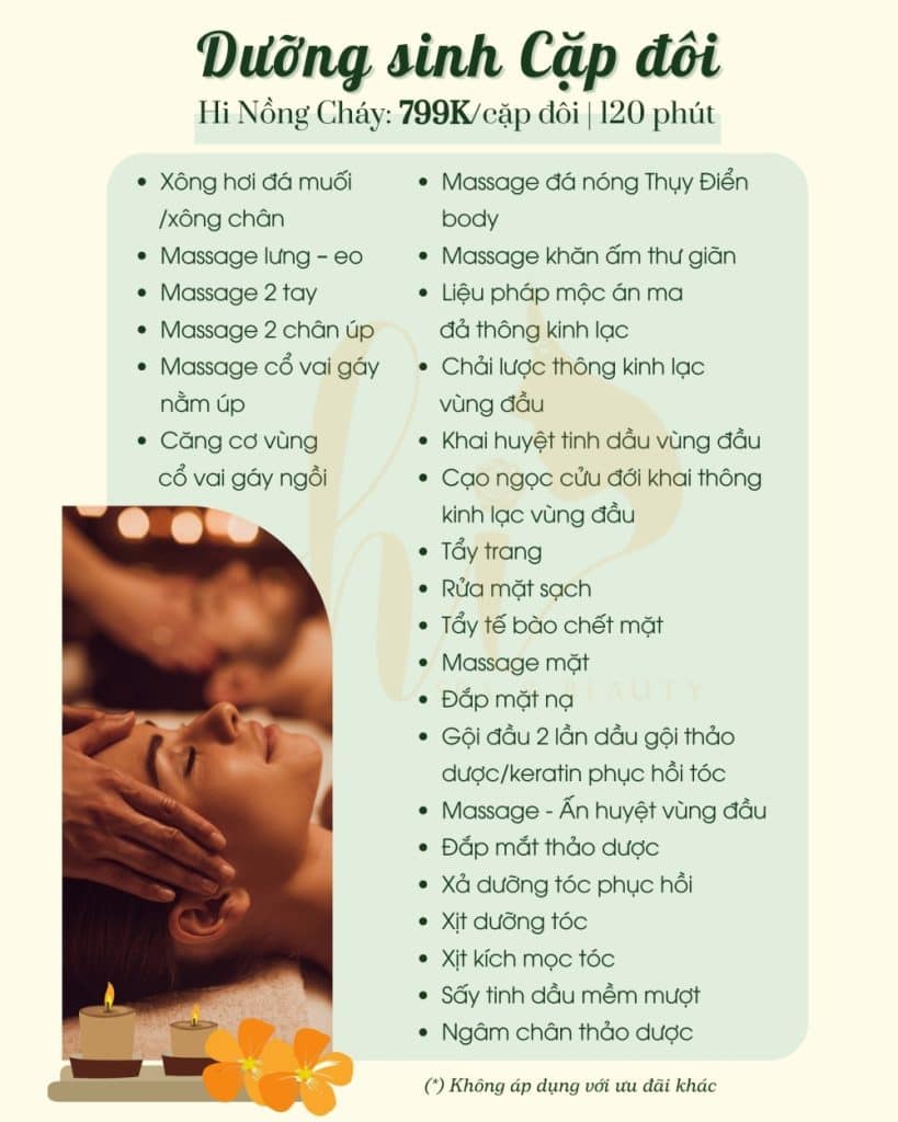 Dịch vụ Massage body dành cho cặp đôi